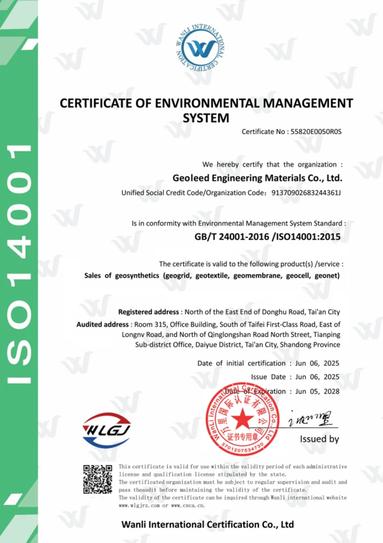 ISO 14001 certification